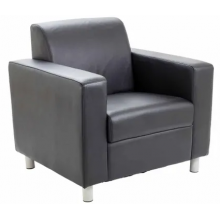 Iceberg Leather Reception Armchair
