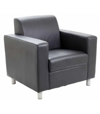 Iceberg Leather Reception Armchair