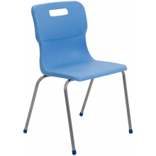 Titan 4 Leg Chair 350mm SALE - Sky Blue, Lime or Yellow