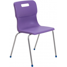 Titan 4 Leg Chair 460mm SALE - Blue, Orange, Black, Purple or Grey