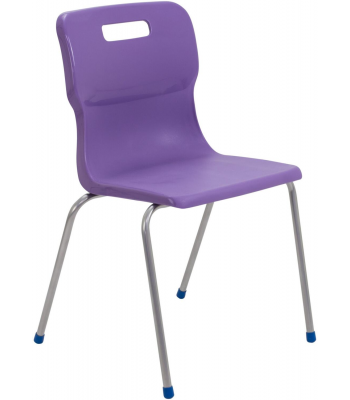 Titan 4 Leg Chair SALE 380mm - Green, Lime, Purple, Red, Orange or Yellow