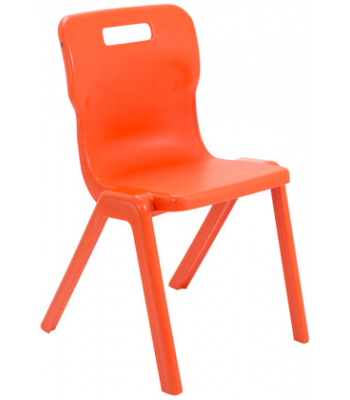 Titan One Piece Chair 430mm SALE - Orange